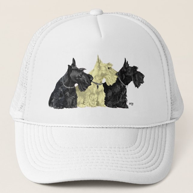 Casquette Terriers écossais noirs et froment (Devant)