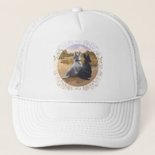 Casquette Terriers écossais roux et noirs