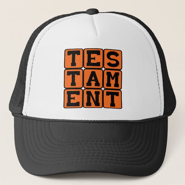 Casquette Testament, Preuve de Fait (Devant)