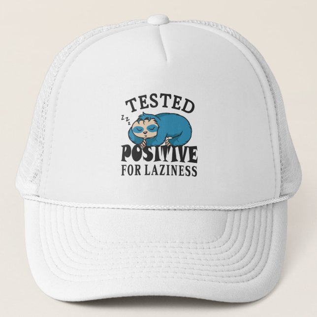 Casquette Testé positif pour la paresse Sloth (Devant)