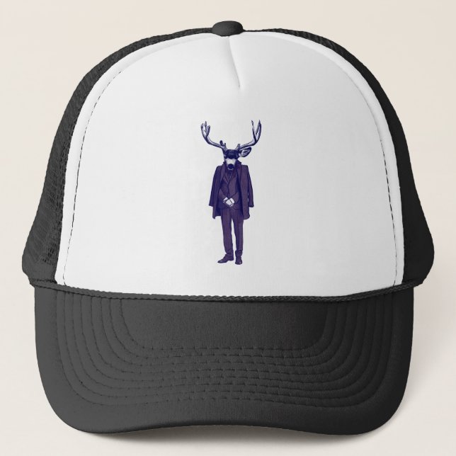 Casquette Tête de cerfs communs (Devant)