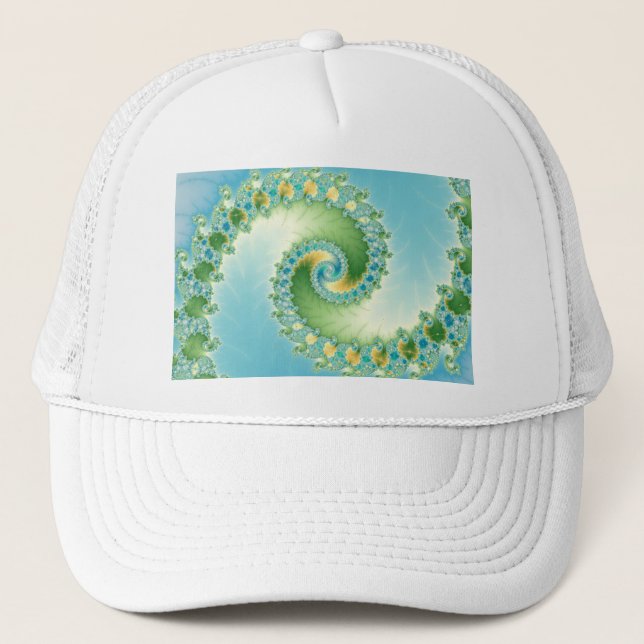 Casquette Tête de fidèle - Art fractal (Devant)