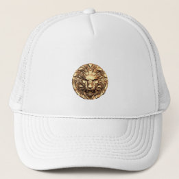 Casquette Tête de lion doré