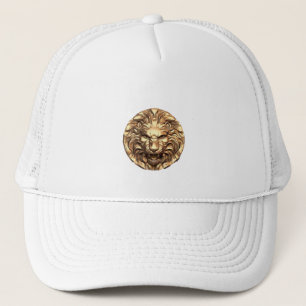 Casquette Tête de lion doré