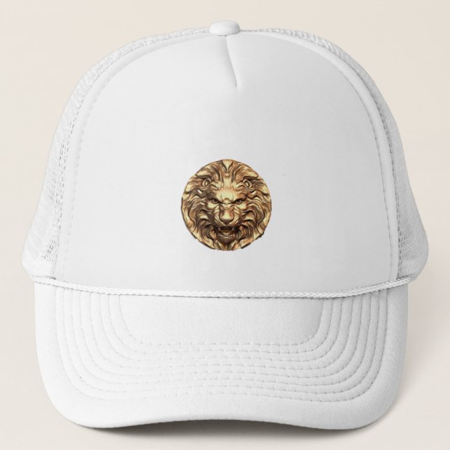 Casquette Tête de lion doré (Devant)