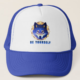 Casquette Tête de Loup Bleu Mystique