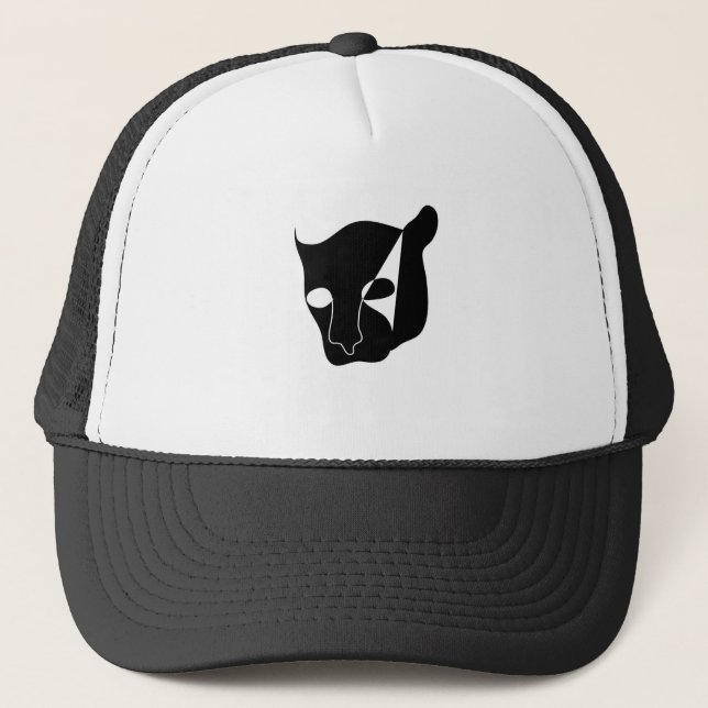 Casquette tête de panthère noire (Devant)