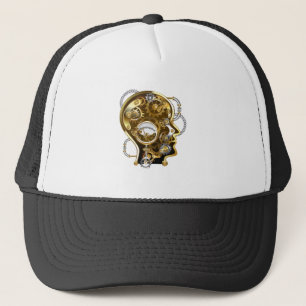 Casquette Tête de Steampunk avec manomètre