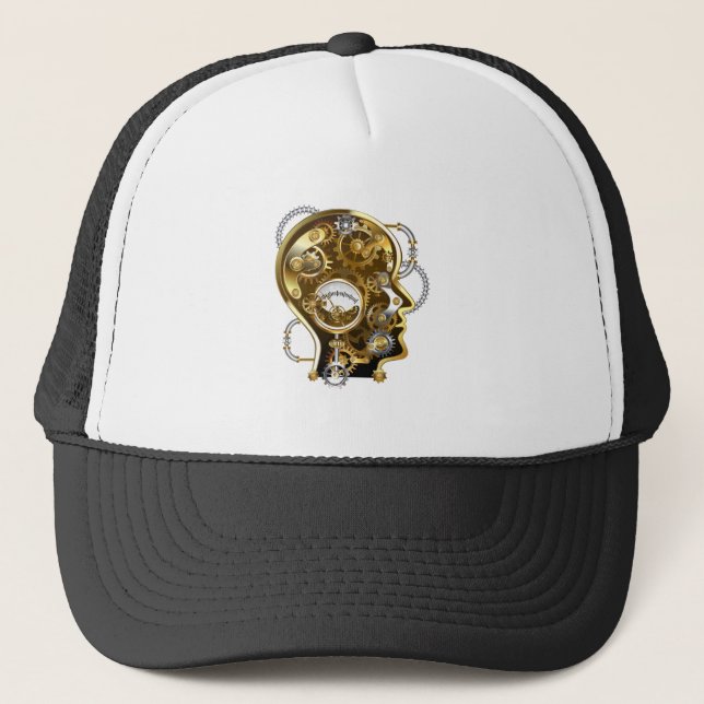 Casquette Tête de Steampunk avec manomètre (Devant)