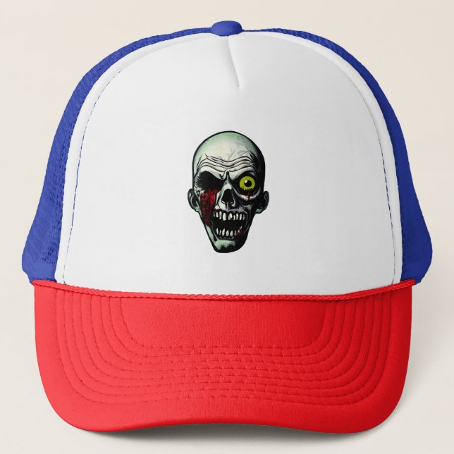 Casquette Tête de zombie (Devant)