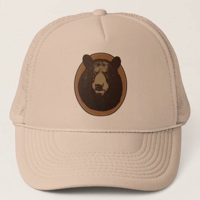 Casquette Tête d'ours empaillée montée Graphique (Devant)