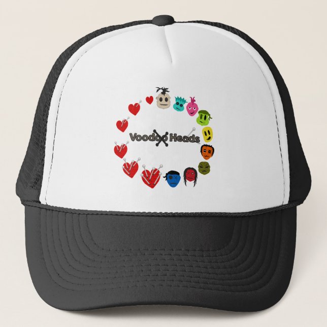 Casquette Têtes vaudou (Devant)