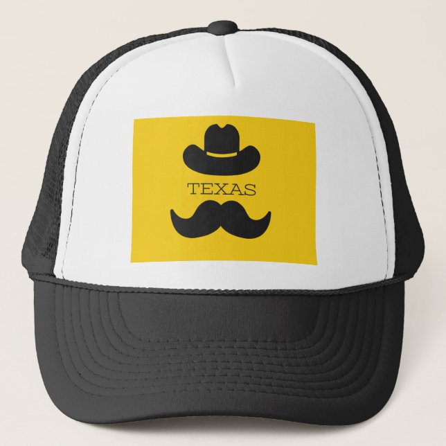 Casquette Texas en jaune (Devant)