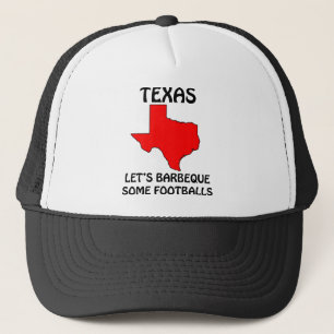 Casquette Texas - Faisons griller des ballons de football