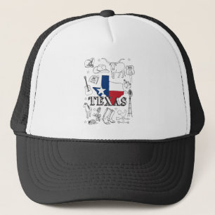 Casquette Texas Illustration Doodles of Texas Texas Motif
