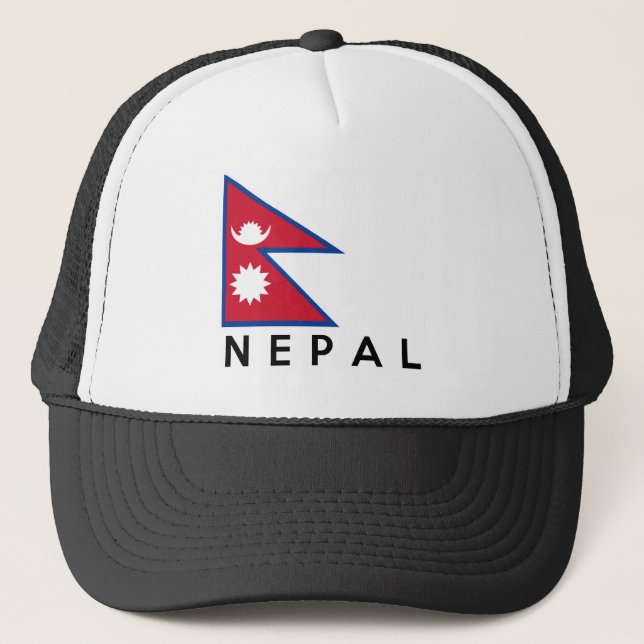 Casquette texte de nom de symbole de drapeau de pays du (Devant)