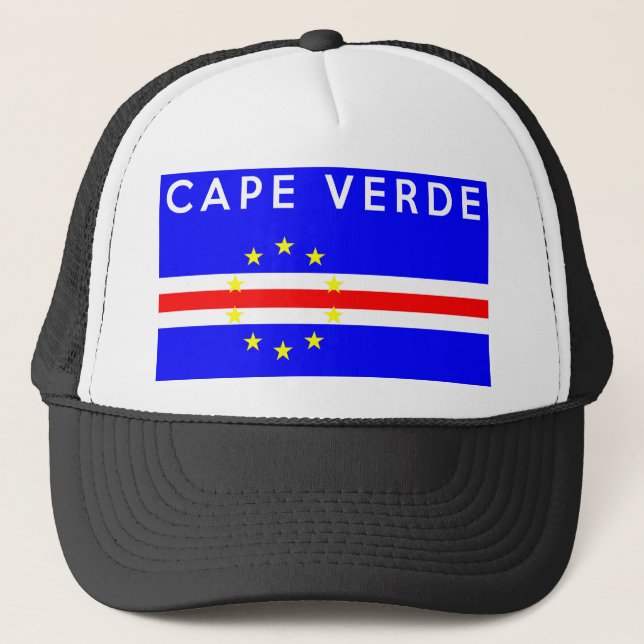 Casquette texte de nom de symbole de drapeau de pays du Cap (Devant)