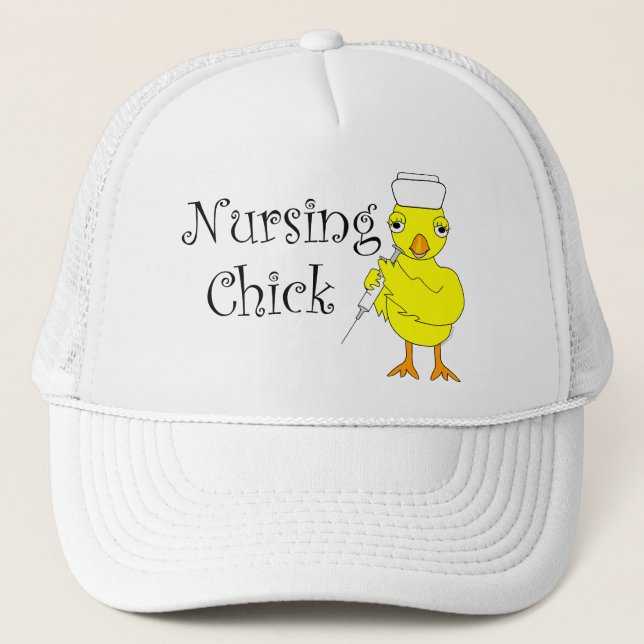 Casquette Texte de poussin en soins (Devant)