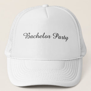 Casquette Texte de soirée d'enterrement de vie de garçon en 