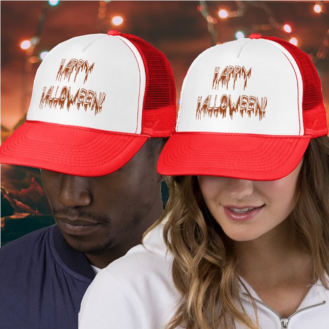 Casquette Texte de souffrance d'Halloween (Créateur téléchargé)