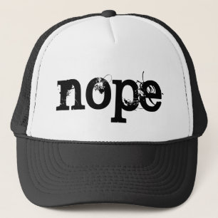 Casquette Texte grunge NOIR NOPE