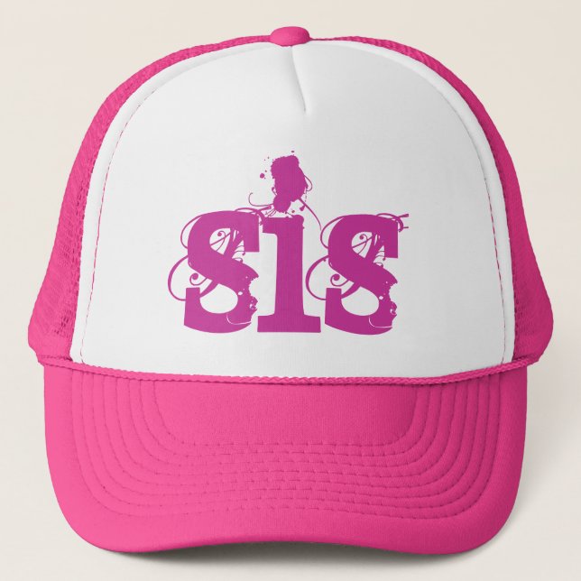 Casquette Texte grunge ROSE SIS (Devant)