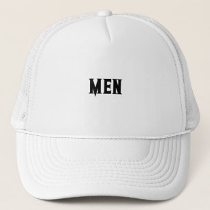 Casquette TEXTE HOMMES couleur blanche Garçons séduisants Vê