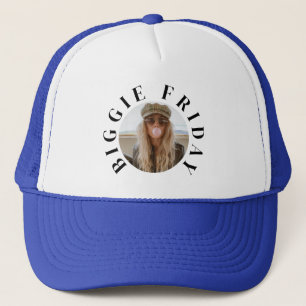 Casquette Texte minimaliste "Biggie vendredi" et photo perso