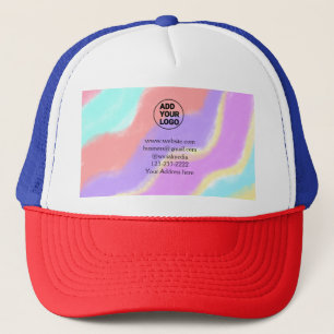 Casquette texte simple minimal ajoutez votre logo/design ici