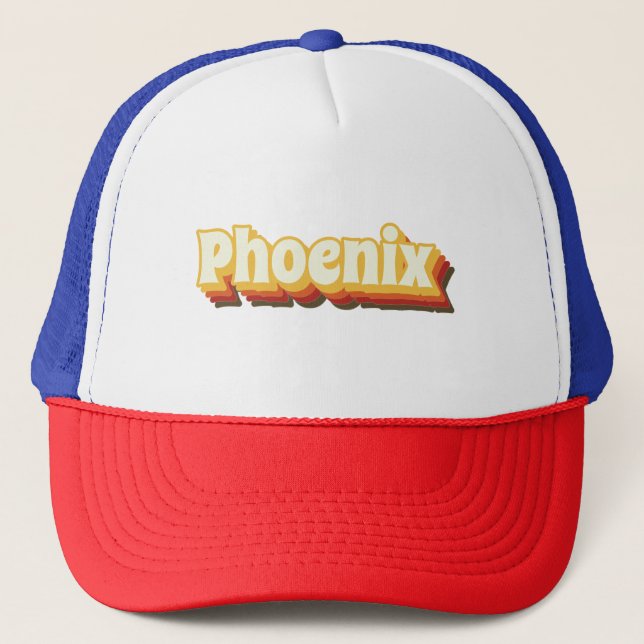 Casquette Texte Vintage Phoenix Retro (Devant)