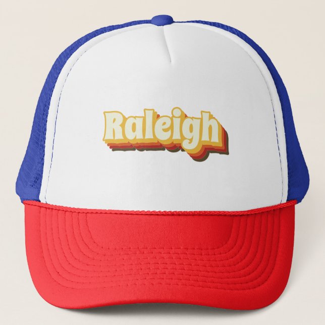 Casquette Texte Vintage Raleigh Retro (Devant)
