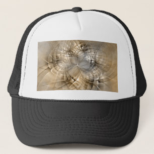 Casquette Texture d'art fractal moderne abstrait aux tons de