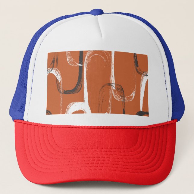 Casquette Texture de brosse : Arrière - plan orange sans cou (Devant)