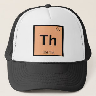Casquette Th - Symbole du tableau périodique de la chimie de