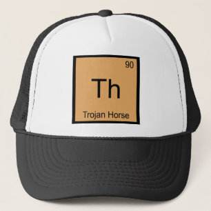 Casquette Th - Trojan Horse Chimie Élément Symbole T-shirt