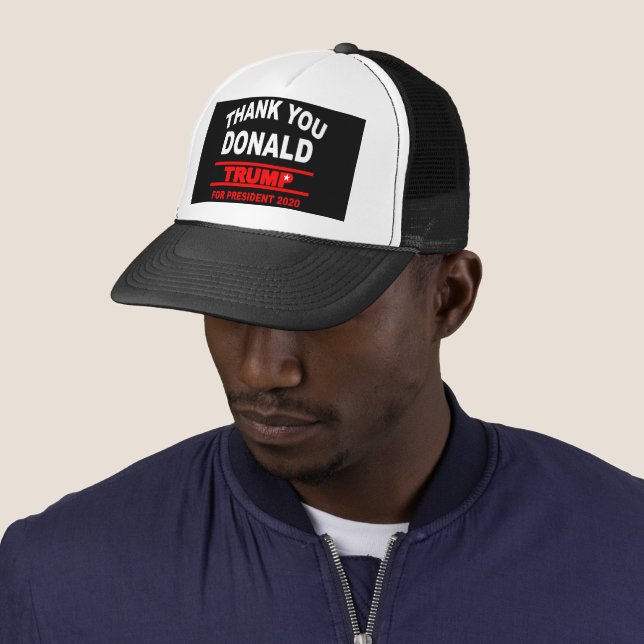 CASQUETTE THANK YOU TRUMP 2020 (En situation)