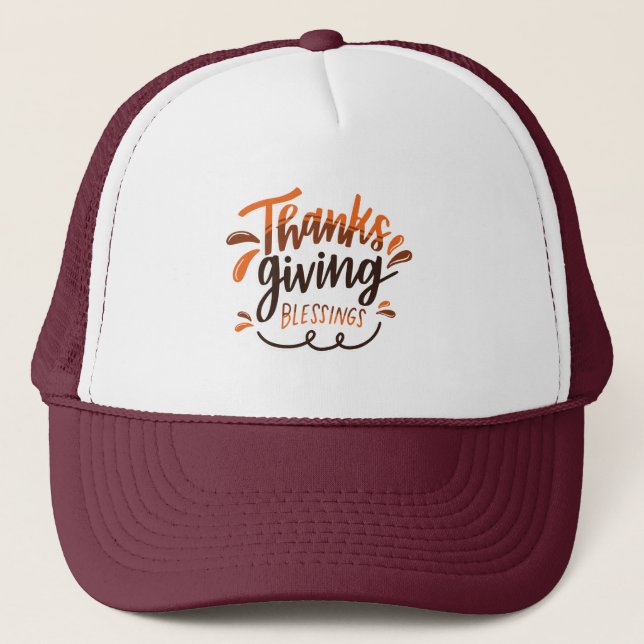 Casquette Thanksgiving béni - Thanksgiving Day Gift (Devant)
