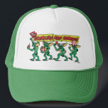 Casquette The Gremlins™ Are Coming<br><div class="desc">Get ready for mischief with this bold, retro-inspired design featuring a lineup of playful gremlins marching in with snacks, 3D glasses, and movie-night chaos. With expressive poses, classic creature styling, and vibrant comic-book lettering, this artwork captures the mischievous spirit and cult-favorite energy fans love. The dynamic banner headline and colorful...</div>