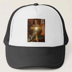 Casquette Théière dorée vintage - Art mural & Impression