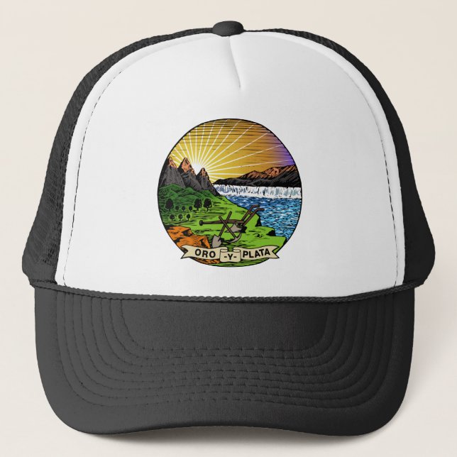Casquette Thème 01 de drapeau du Montana (Devant)