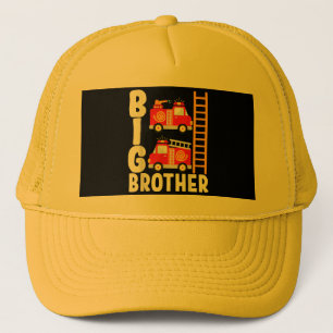Casquette Thème de camion de pompiers pour garçon grand frèr