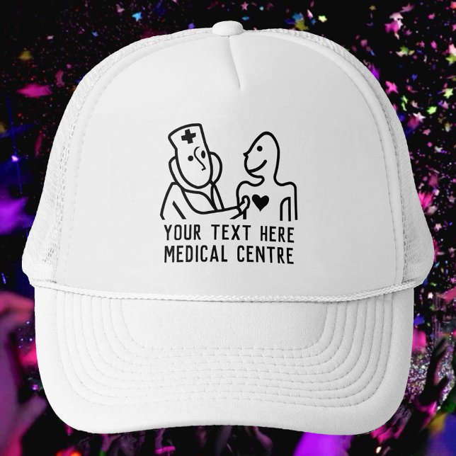 Casquette Thème de santé cardiovasculaire du Centre Médicale (Créateur téléchargé)