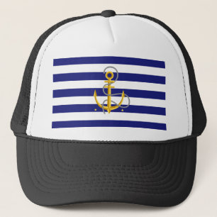Casquette Thème Marin – Chapeau à motif d'ancre Na