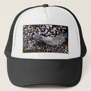 Casquette Theo Van Hoytema Retro Peacock Clip Art Noir et