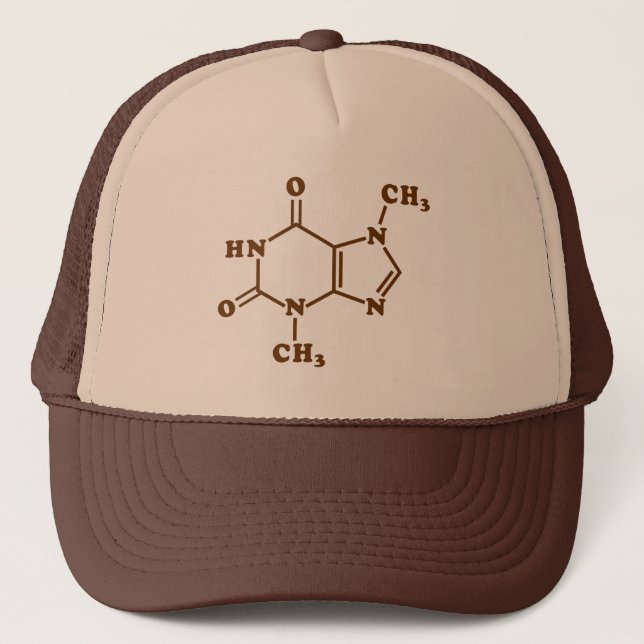 Casquette Théobromine au chocolat Formule chimique moléculai (Devant)