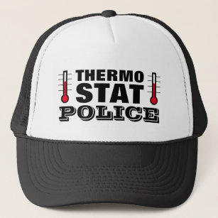 Casquette Thermostat Police drôle Trucker Chapeau pour parte