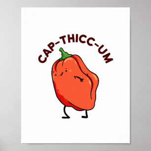 Casquette-thicc-um Capsicum Poster de poivre