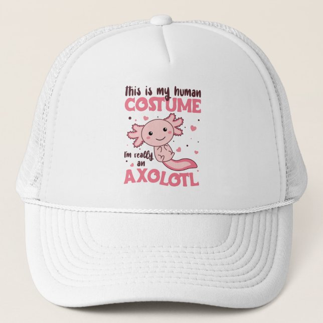 Casquette this is my human costutz in really an axolotl (Devant)