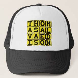 Casquette Thomas Alva Edison, inventeur américain