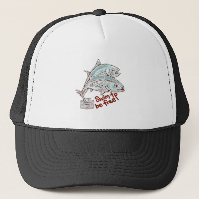 Casquette Thon Poisson assaisonnant une boîte (Devant)